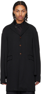 Черное приталенное пальто Black Comme des Garçons