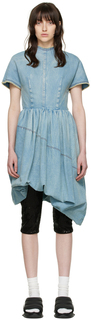 Синее джинсовое мини-платье We11done