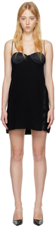 Черное мини-платье из ракушек BEVZA