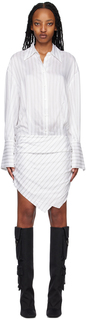 Белое мини-платье Hatty The Attico