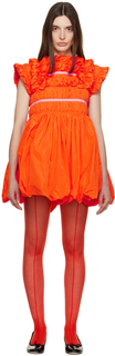 Оранжевое мини-платье Stella Molly Goddard