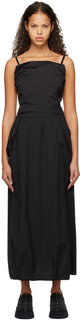 Черное платье-макси со сборками TheOpen Product