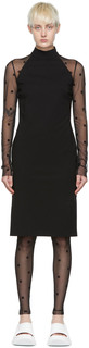 Черное платье-миди из вискозы Givenchy