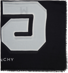 Черно-белый шарф 4G Givenchy