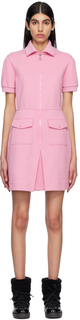 Розовое мини-платье поло Moncler