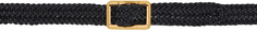 Черный плетеный Т-образный ремень с засечками TOM FORD