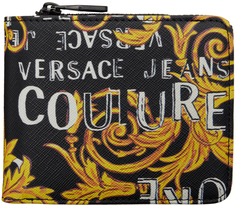 Черный бумажник Couture Bifold Versace Jeans Couture