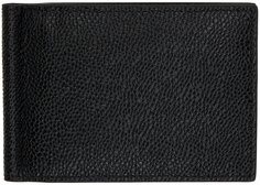 Черный кошелек с зажимом для денег Thom Browne