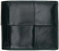 Черный бумажник в два сложения Bottega Veneta