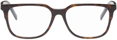 Прямоугольные очки черепаховой расцветки Givenchy