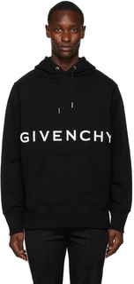 Худи черного цвета с вышивкой 4G Givenchy