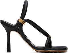 Черные сандалии с эластичными ремешками Bottega Veneta