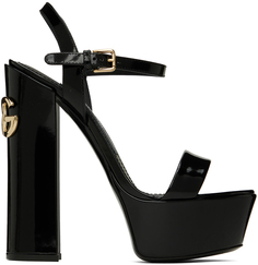 Черные босоножки на каблуке Keira Dolce &amp; Gabbana