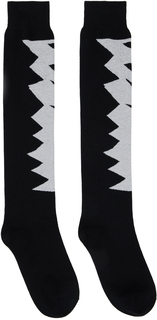 Черно-серые носки с рисунком Comme des Garçons Homme Plus
