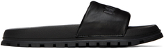 Черные шлепанцы &apos;The Slides&apos; Marc Jacobs