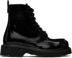 Черные ботинки на шнуровке Kenzo Smile