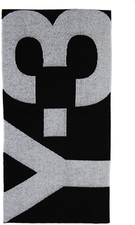 Черный классический шарф с логотипом Y-3