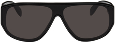 Черные солнцезащитные очки в маске граффити Alexander McQueen