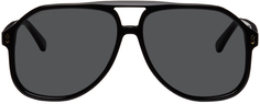 Черные солнцезащитные очки-авиаторы Gucci