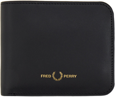 Черный полированный бумажник для бумажника Fred Perry