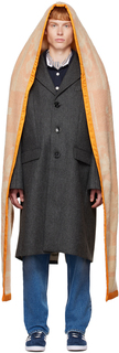 Серое пальто с капюшоном Meryll Rogge