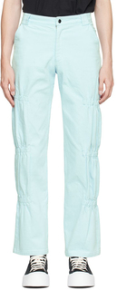 Синие брюки со сборками Collina Strada