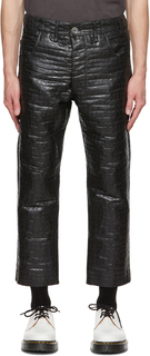 Черные брюки из искусственной кожи Matelassé Song for the Mute