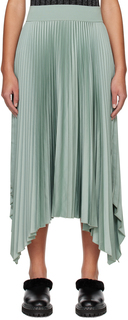 Зеленая юбка-миди Ade из плиссированной ткани Joseph