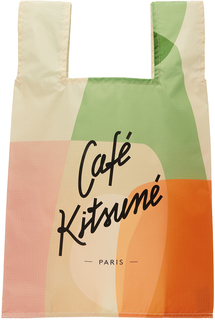 Многоцветная сумка-шоппер с короткими ручками Maison Kitsuné