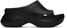 Черные шлепанцы Crocs Edition для бассейна Balenciaga