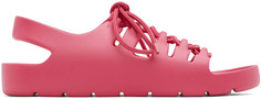 Розовые резиновые сандалии из желе Bottega Veneta