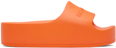 Оранжевые массивные шлепанцы Balenciaga