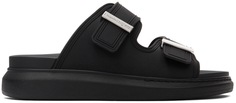 Черные гибридные сандалии Alexander McQueen