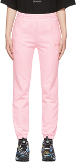 Розовые брюки с логотипом Push Up Lounge VETEMENTS