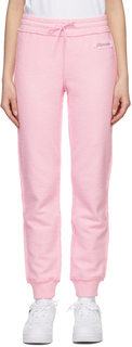 Розовые брюки для отдыха с этикеткой Inside Out Moschino
