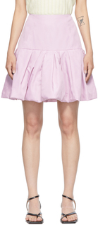 Розовая мини-юбка из тафты с пузырчатым краем 3.1 Phillip Lim