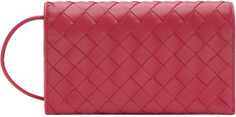 Розовый кошелек на ремешке Bottega Veneta