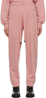 Розовые брюки для отдыха из шерсти и кашемира Moncler