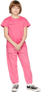 Детская розовая футболка из органического хлопка 365 PANGAIA