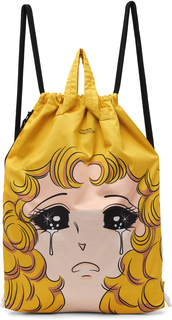 Эксклюзивный желтый рюкзак SSENSE Crying Girl Pushbutton