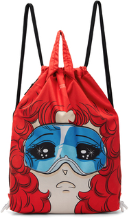 Эксклюзивный красный рюкзак для девочек SSENSE Goggles Pushbutton
