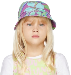 SSENSE Эксклюзивная детская фиолетовая шляпа-ведро с бантом Collina Strada