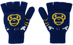 Детские темно-синие перчатки Baby Milo Nordic BAPE