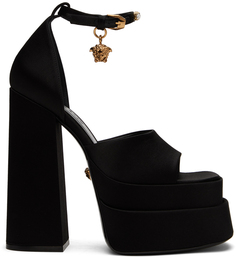 Черные босоножки на каблуке Aevitas Versace