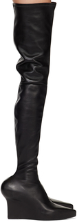 Черные остроносые сапоги Givenchy