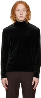 Черный свитер с воротником-стойкой TOM FORD