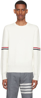 Off-White хлопковый свитер Thom Browne