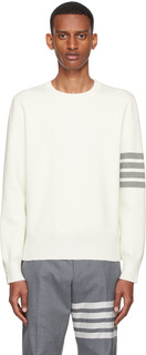 Off-White свитер с 4 полосами Thom Browne