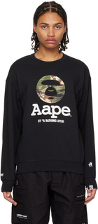 Черный базовый свитер AAPE by A Bathing Ape