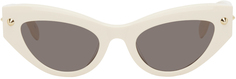 Солнцезащитные очки Off-White с заклепками Spike Alexander McQueen